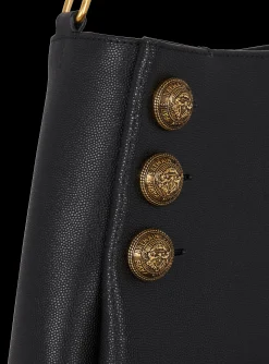 Embl&egrave;me Handbag In Grained Leather-Balmain Outlet