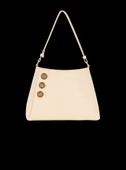 Embl&egrave;me Handbag In Grained Leather-Balmain Outlet