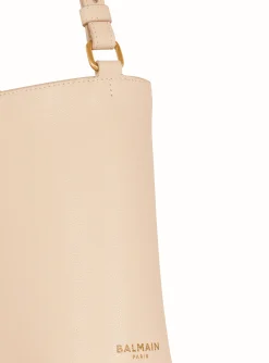 Emblème Handbag In Grained Leather-Balmain Outlet