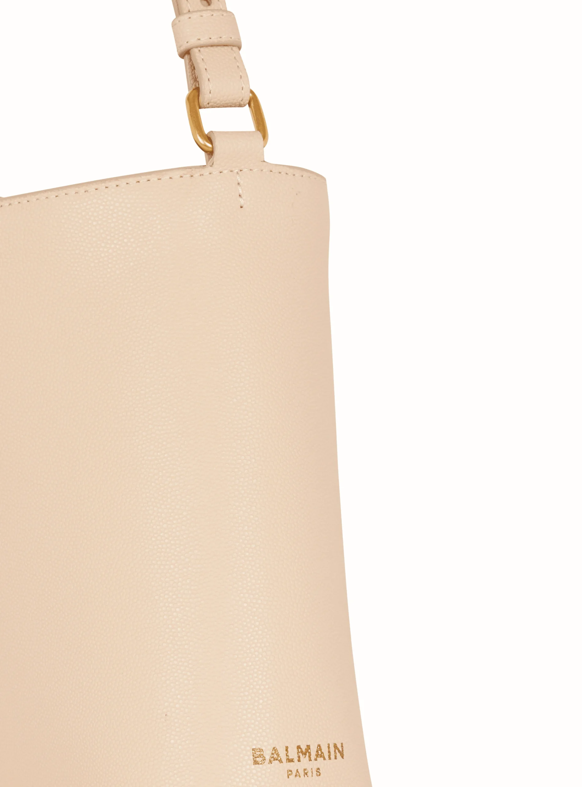 Emblème Handbag In Grained Leather-Balmain Outlet