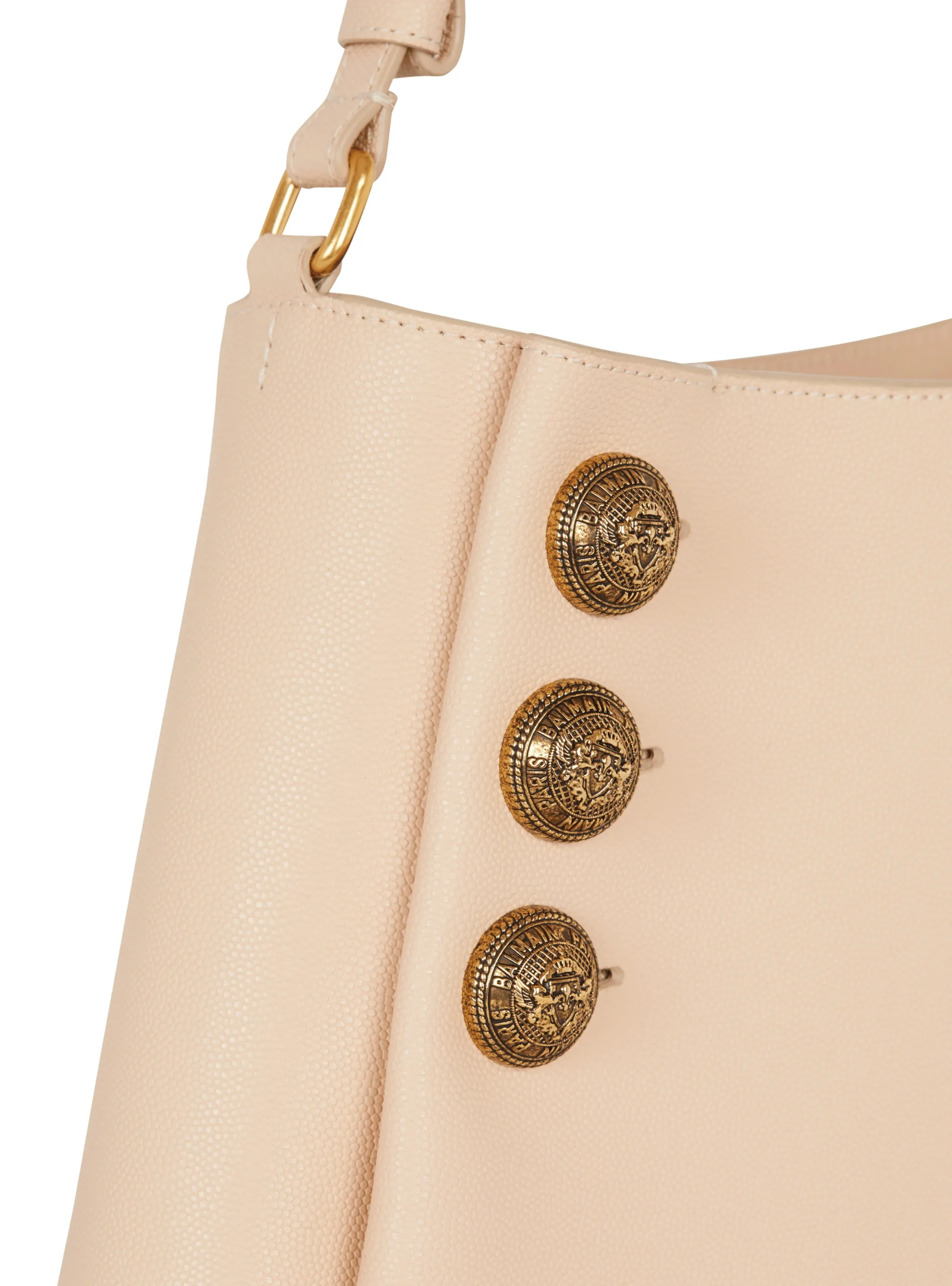 Emblème Handbag In Grained Leather-Balmain Outlet