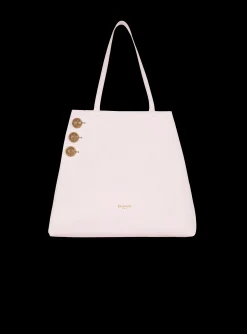 Emblème Leather Tote Bag-Balmain Discount