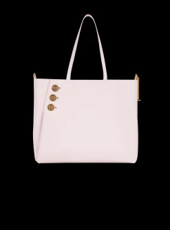 Emblème Leather Tote Bag-Balmain Discount