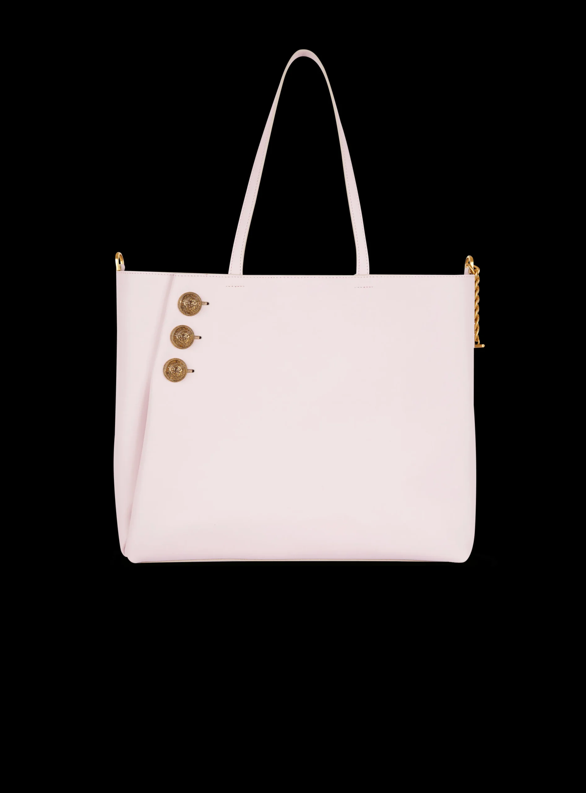 Emblème Leather Tote Bag-Balmain Discount