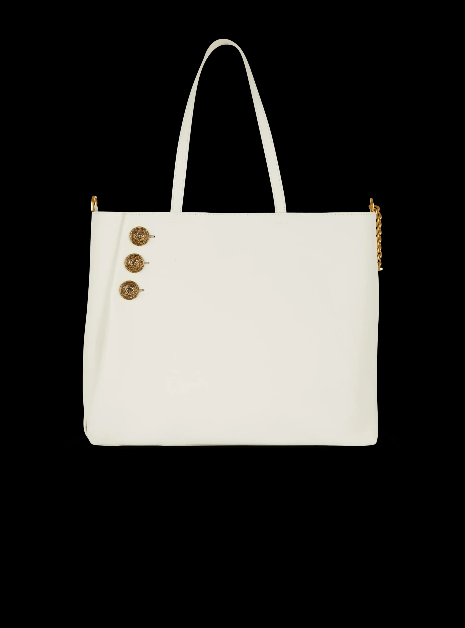 Emblème Leather Tote Bag-Balmain Cheap