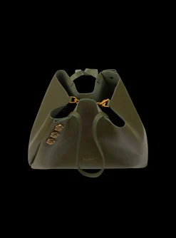 Embl&egrave;me Leather Tote Bag-Balmain Cheap