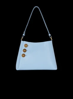 Embl&egrave;me Shoulder Bag In Grained Calfskin-Balmain Shop