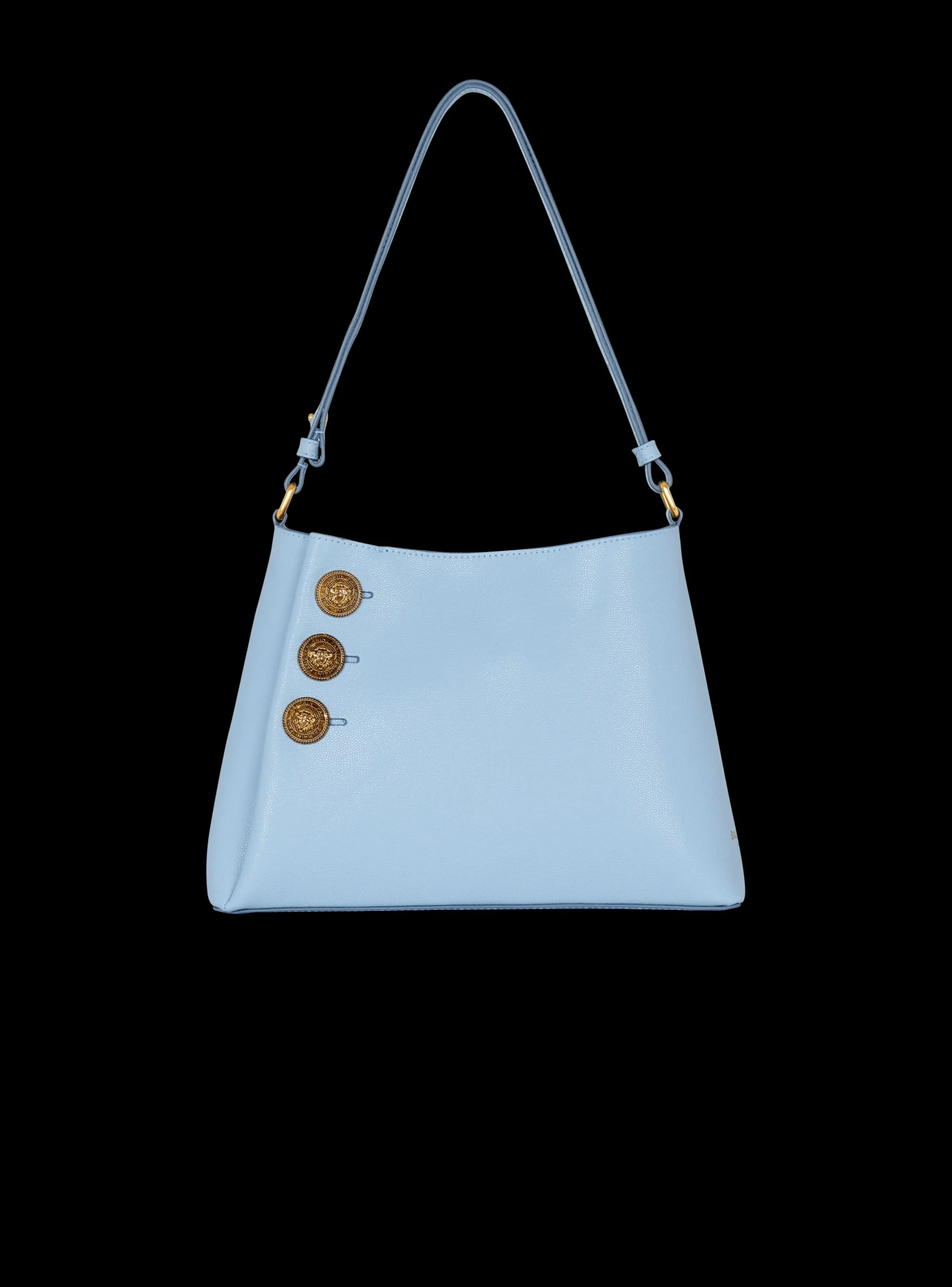 Emblème Shoulder Bag In Grained Calfskin-Balmain Shop