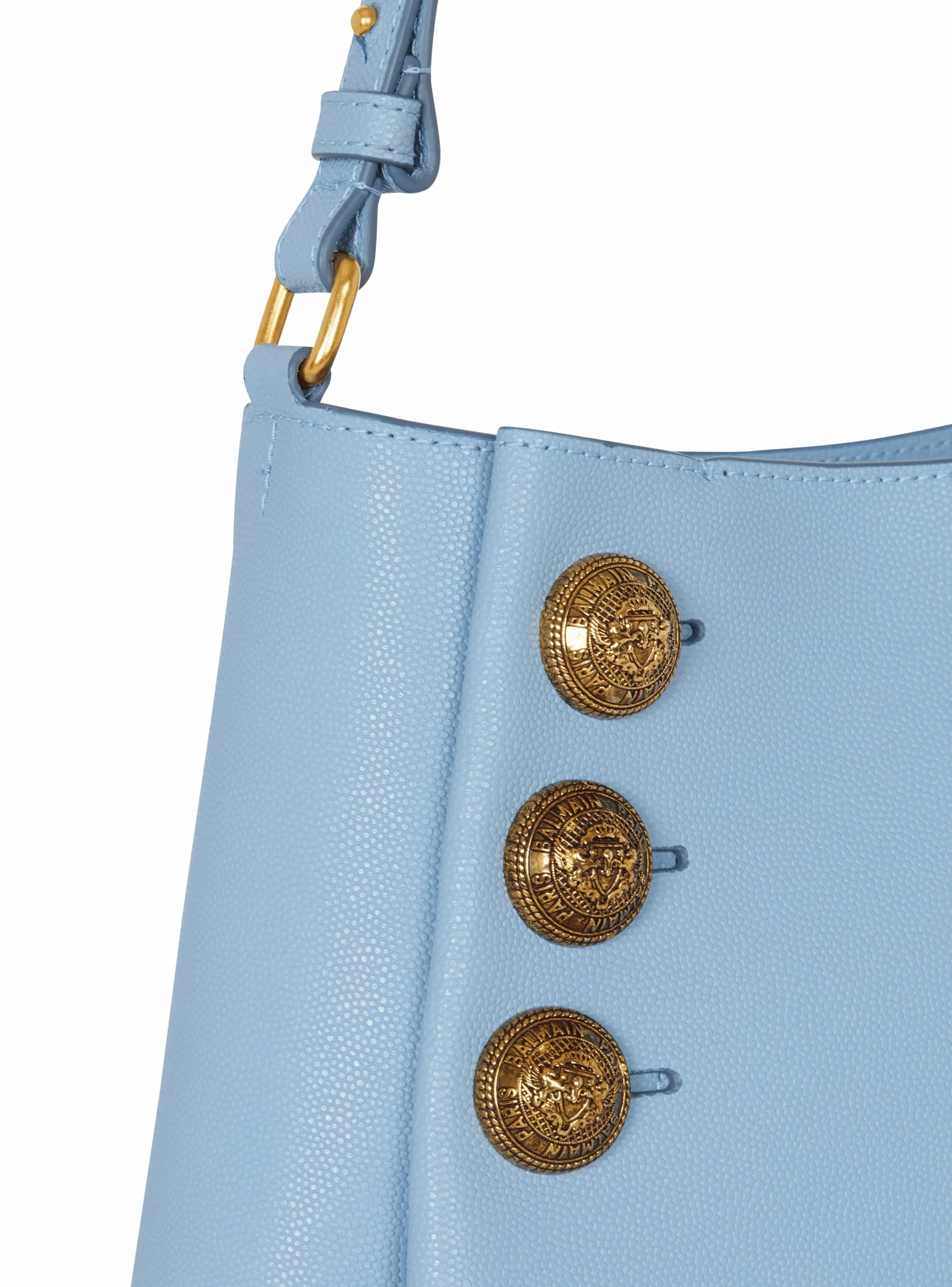 Emblème Shoulder Bag In Grained Calfskin-Balmain Shop