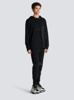 Embossed Hooded Sweatshirt-Balmain Shop