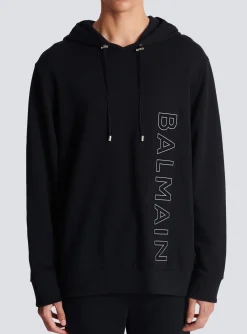 Embossed Hooded Sweatshirt-Balmain Shop