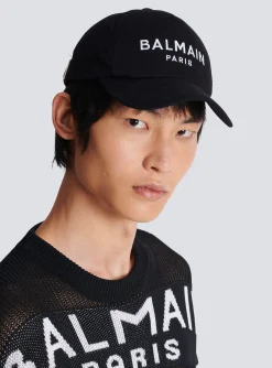 Embroidered Paris Cap-Balmain Fashion