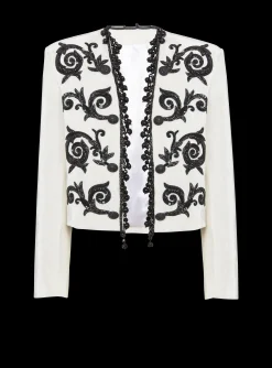 Embroidered Velvet Spencer Jacket-Balmain New