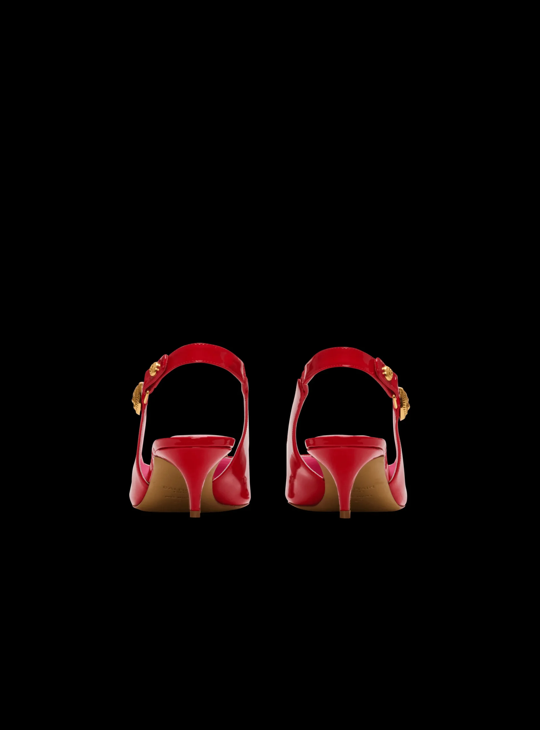 Eva Kitten Slingbacks In Patent Leather-Balmain Flash Sale