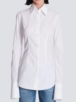 Fitted Poplin Shirt-Balmain Best