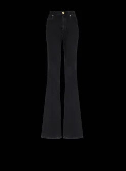 Flared Denim Jeans-Balmain Store