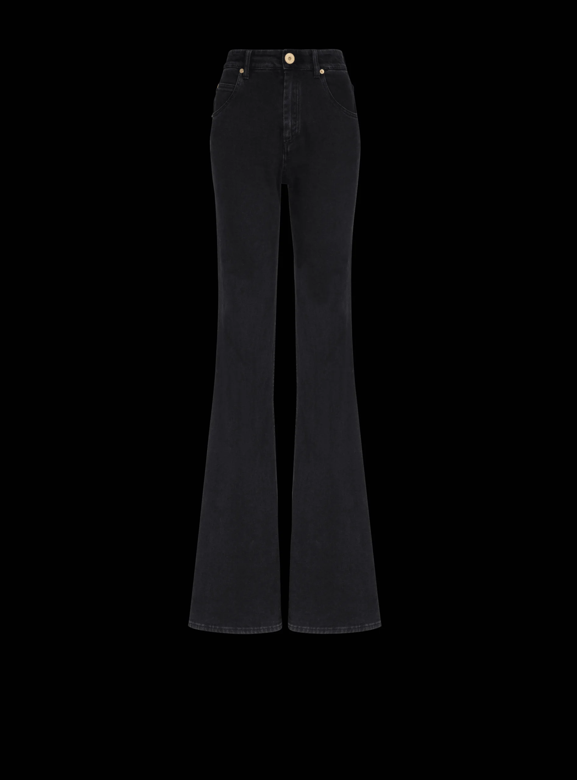 Flared Denim Jeans-Balmain Store