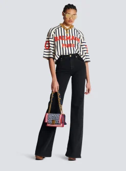 Flared Denim Jeans-Balmain Store