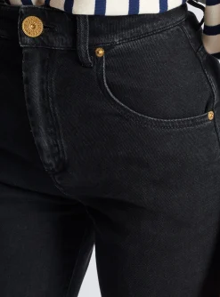 Flared Denim Jeans-Balmain Store