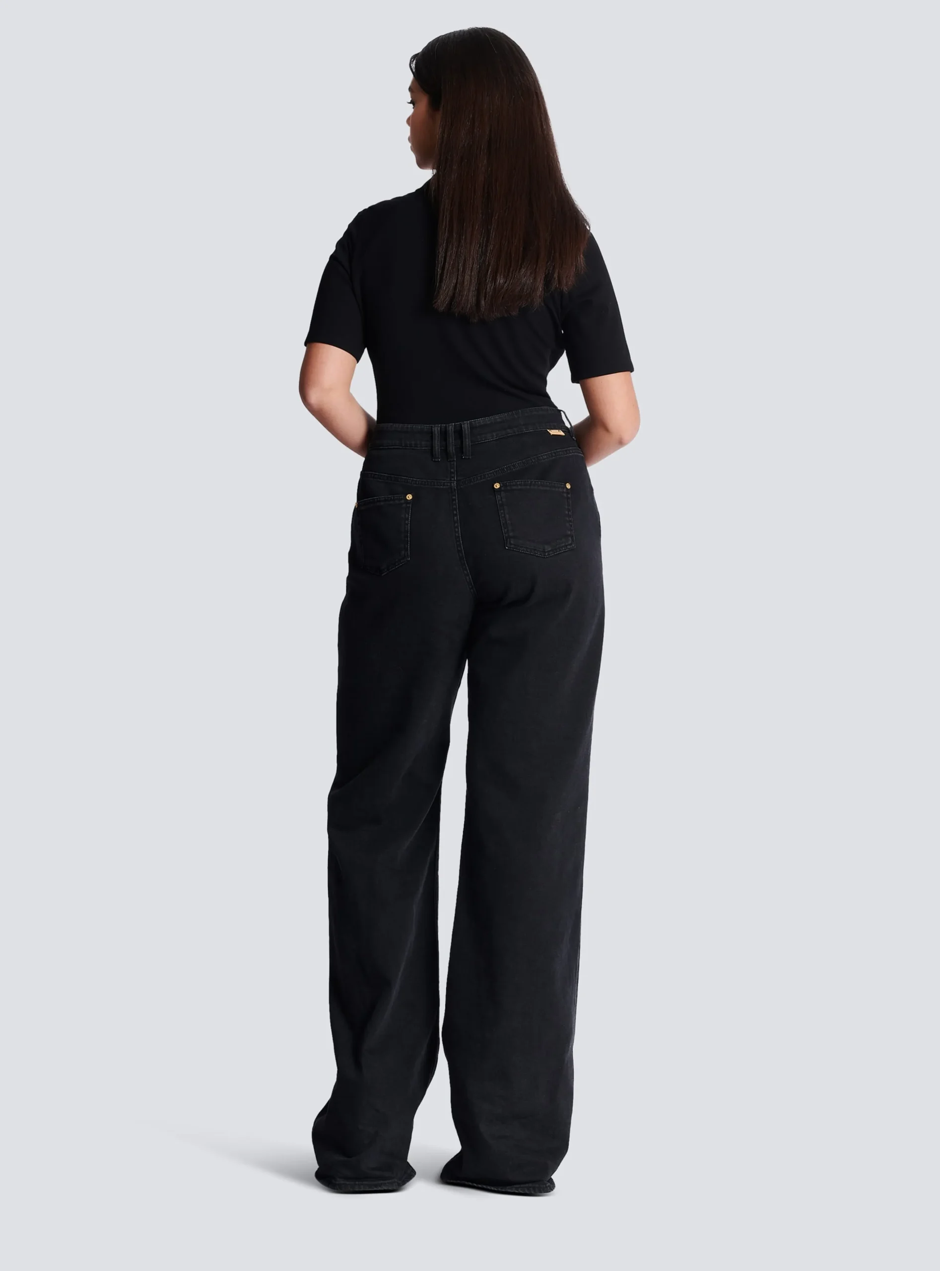 Flared Denim Jeans-Balmain Store