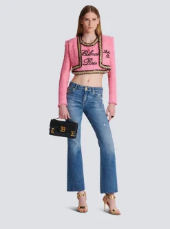 Flared Denim Jeans-Balmain Fashion