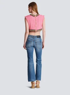Flared Denim Jeans-Balmain Fashion