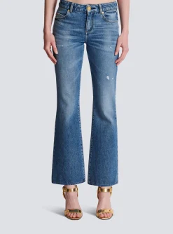 Flared Denim Jeans-Balmain Fashion