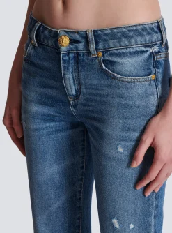 Flared Denim Jeans-Balmain Fashion