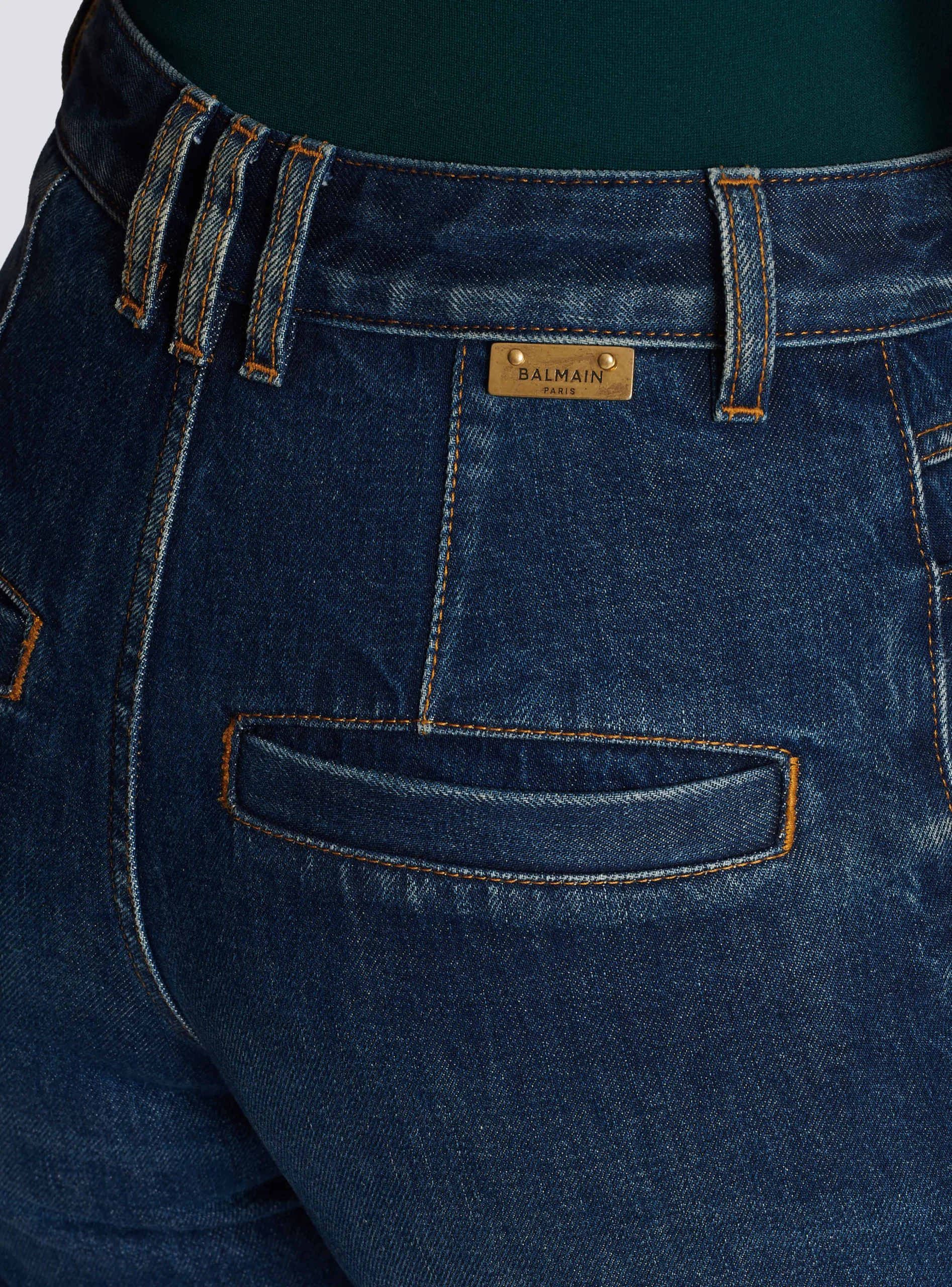 Flared Denim Jeans-Balmain Online