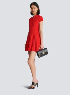 Fla Pleated Knit Dress-Balmain Shop