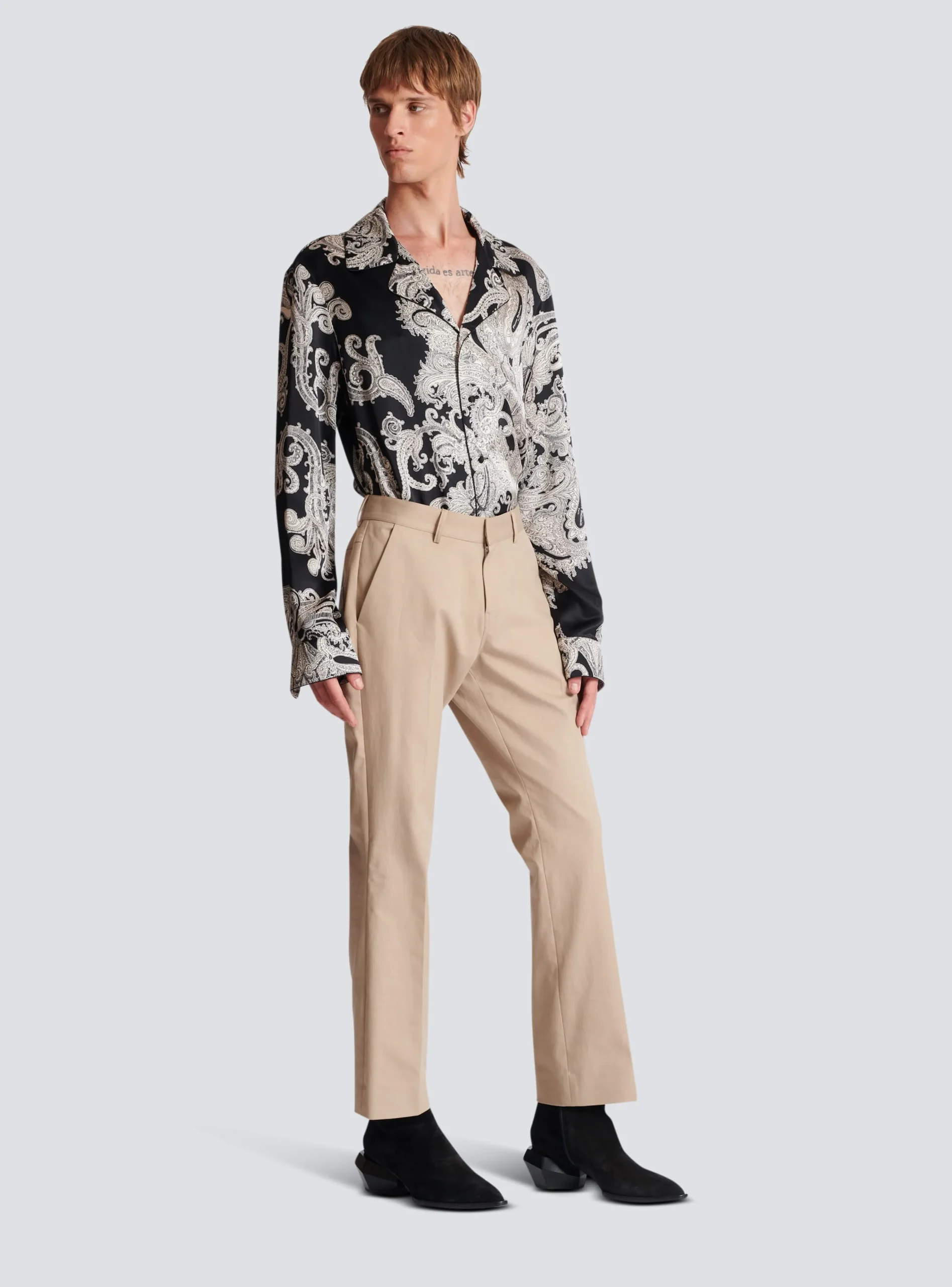 Flared Trousers In Gabardine-Balmain Online