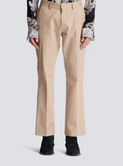 Flared Trousers In Gabardine-Balmain Online