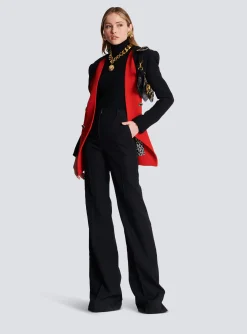 Flared Trousers With Creases-Balmain Fashion