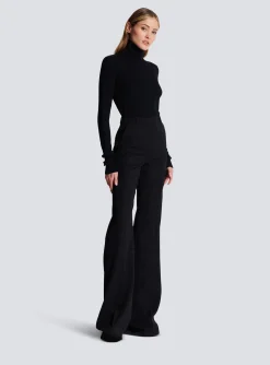 Flared Trousers With Creases-Balmain Fashion