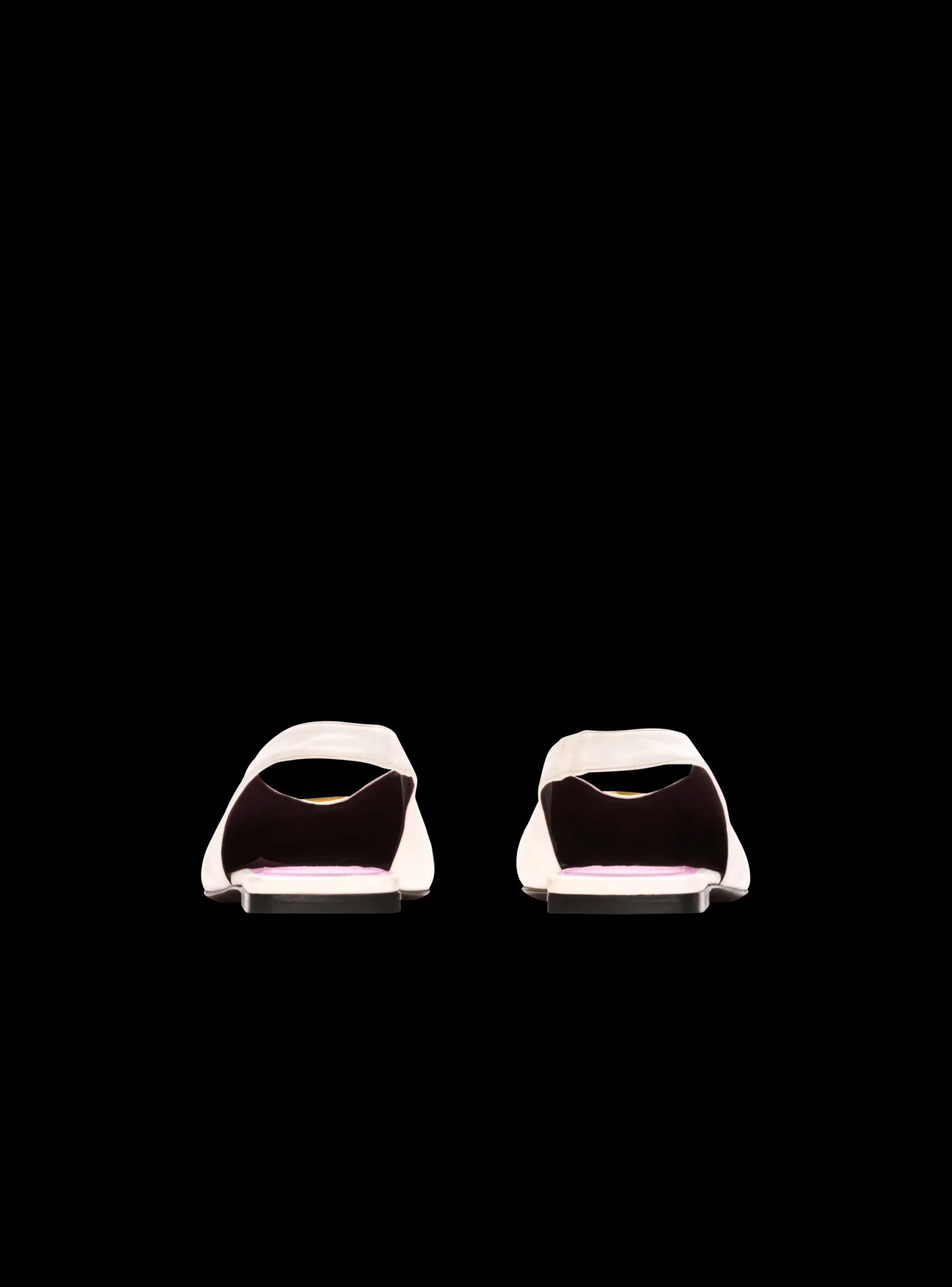 Flat Eden Slingbacks In Two-tone Leather-Balmain Store