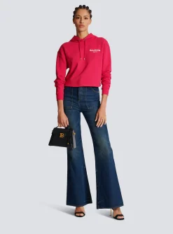 Flocked Paris Hoodie-Balmain Cheap