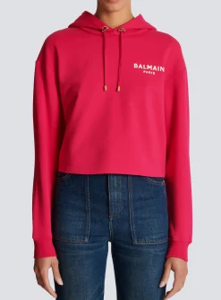 Flocked Paris Hoodie-Balmain Cheap