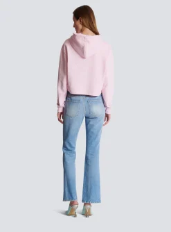 Flocked Paris Hoodie-Balmain Hot