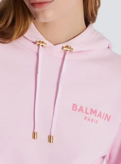 Flocked Paris Hoodie-Balmain Hot