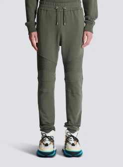 Flocked Paris Joggers-Balmain New