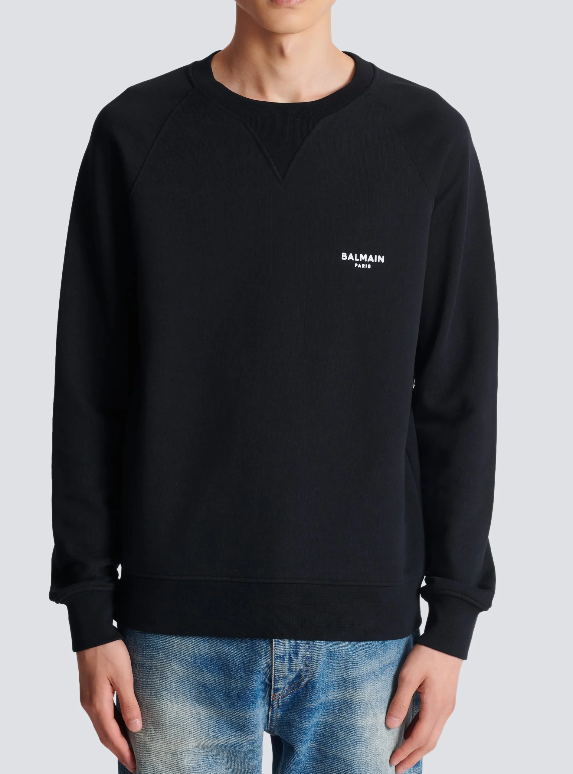 Flocked Sweatshirt-Balmain Shop
