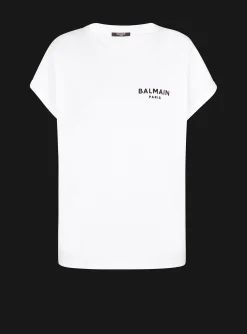 Flocked T-shirt-Balmain Online
