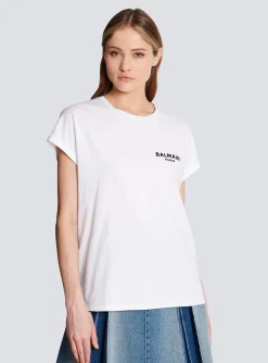 Flocked T-shirt-Balmain Online