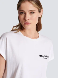 Flocked T-shirt-Balmain Online
