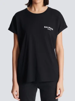 Flocked T-shirt-Balmain Outlet