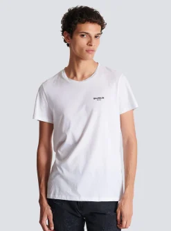 Flocked T-shirt-Balmain Cheap