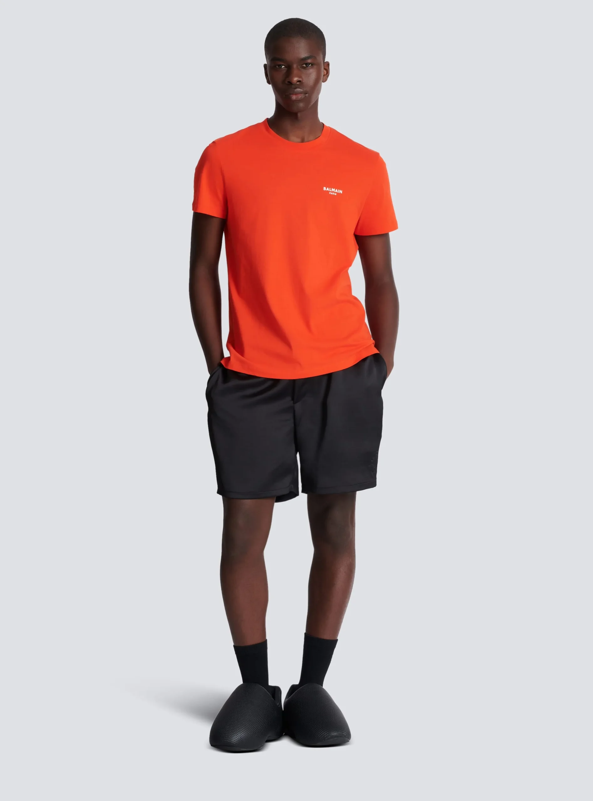 Flocked T-shirt-Balmain Online