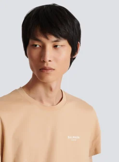 Flocked T-shirt-Balmain Discount