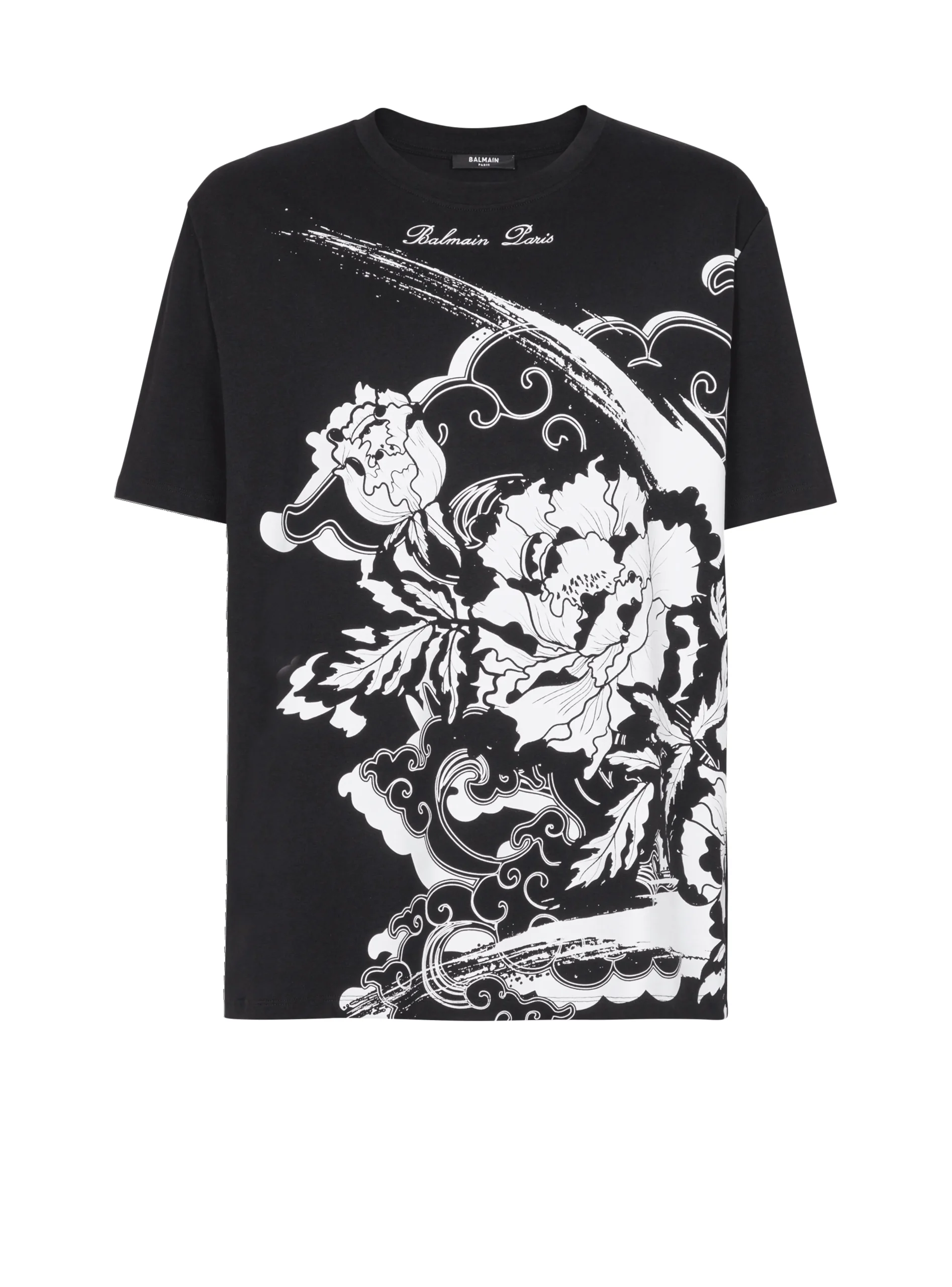 Flower Print T-shirt-Balmain Online