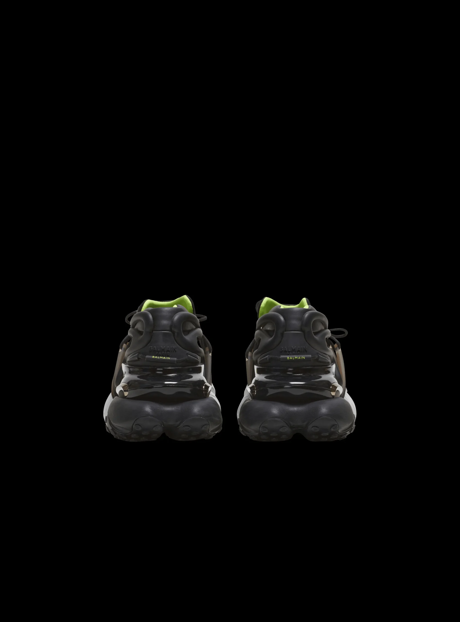 Fluorescent Unicorn Trainers In Neoprene And Leather-Balmain Sale